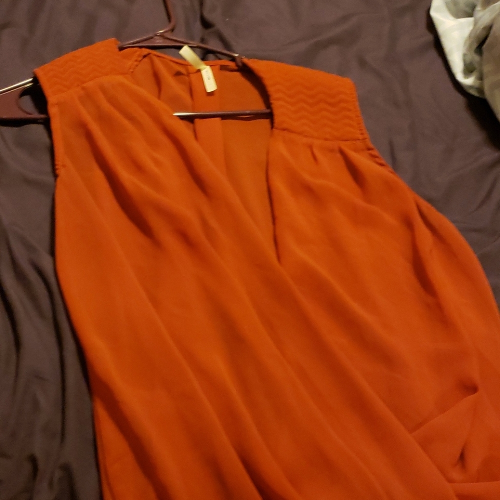 Orange blouse